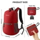 thumbnail image 2 of Mochila Gonex ultraligera y plegable de 20 litros (roja), 2 of 7