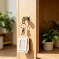 thumbnail image 4 of WeDecorBay 3 Inch Clear Window Photo Card Holders Ruffle Lace Design Lightweight Keychain Pouch for Student Earbud Coin Storage Backpack Organizer Daily Use White,Free Size, 4 of 6