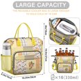 thumbnail image 5 of Pioneer Flower Floral Print Pattern Womens Lunch Box for Work,Insulated Large Lunch Bag for Tween and Teen,Loncheras Para Mujer,Leakproof Adult Lunch Bag for Work,Beach,Travel,Picnic,Camping, 5 of 7