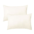thumbnail image 1 of Soft 2pcs Pillowcases Microfiber,No Wrinkle,Standard, Cream Pillow Case Cover Unique Bargains Funda de Almohada, 1 of 6