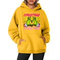 thumbnail image 1 of Sudadera con capucha MIARHB para mujer, de gran tamaño, con cuello redondo, manga larga, con estampado navideño, sudaderas con capucha, 3XL, 1 of 5