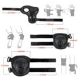 thumbnail image 4 of Conjunto de equipo de protección para niños, niñas y niños pequeños, rodilleras, coderas y muñequeras, correa ajustable para andar en patineta, ciclismo, patinaje, bicicleta, BMX, 6 piezas en 1, 4 of 5