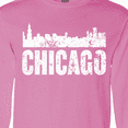 thumbnail image 4 of Inktastic Chicago Skyline Grunge Long Sleeve T-Shirt, 4 of 5