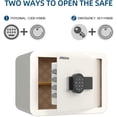 thumbnail image 3 of Nurxiovo Safe Box, 1.3 Cubic Feet Security Safe with Safety Key Lock and Password, Shelf for Home Office (WHITE), 3 of 7
