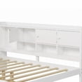 thumbnail image 5 of Full Size MDF+Pine Storage Bed with Seven Cabinets and Two Drawers, White for Bedroom, 5 of 17