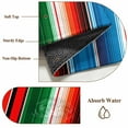 thumbnail image 6 of Round Rugs 4Ft, Mexican Serape Round Area Rug Washable Indoor Throw Carpet, Colorful Stripes Vertical Lines Abstract Soft Non Slip Circle Rug for Kitchen Nursery Room Home Decor Aesthetic, 6 of 8