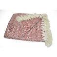 thumbnail image 3 of Benzara CHN-CHTHR002-2 Cotton Throw Rug - Aqua Blue & White, 3 of 5