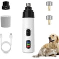 thumbnail image 1 of Heusom Silent Groom Pro Nail Grinder for Dogs, Rechargeable USB Electric Pet Nail Trimmer with 2 Grinding Heads, Pet Grooming Tool, 1 of 5