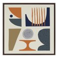 thumbnail image 2 of Kate and Laurel Sylvie Abstract Mid Century I Framed Canvas Wall Art by Rachel Lee of My Dream Wall, 30x30 Brown, Modern Geometric Art Wall Décor, 2 of 6