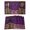 Purple Gold, variant on Purple Boho Floral Placemats Set of 8, Vintage Ethnic Tribal Abstract Art Placemats for Dining Table, Place Mats for Kitchen Tabletop, Waterproof Wipeable Dining Table Mats Set