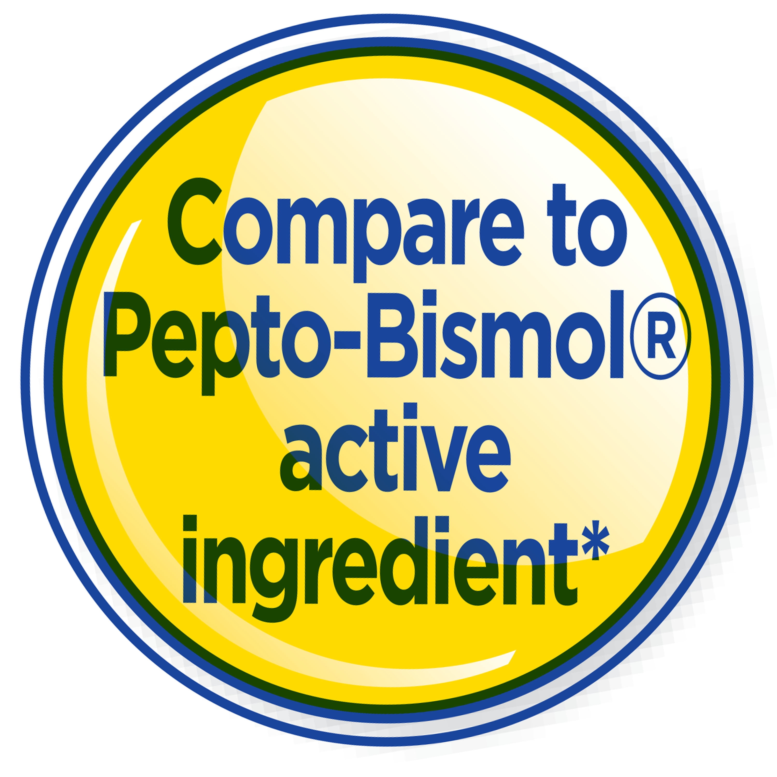 Equate Bismuth Liquid, Mulit Symptom Relief for Upset Stomach Reliever and Antidiarrheal, 525mg, Cherry flavor, 16 fl oz, Compare to Pepto-Bismol Active Ingredient
