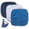 Whale & Sail Washcloth with Scrubber, 3-Pack