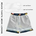 thumbnail image 3 of FORMRS Boys Swim Trunks Quick Dry Mesh Liner Boardshorts Sizes XS-XL, Floral Flamingo, 3 of 7
