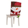 thumbnail image 3 of Christmas Chair Cover under $5! CQCYD Christmas Decoration Chair Cover, Stool Slipcover for Holiday Party, Santa Snowman Back Chair Covers Set, 3 of 5