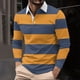 thumbnail image 1 of Blusa y camisa de manga corta con cuello vuelto Camisa casual de manga larga para hombre con cuello de manga corta estampado Top/camisa para hombre, 1 of 5