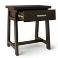 thumbnail image 6 of Simpli Home Sawhorse Solid Wood Bedside Table in Dark Chestnut Brown, 6 of 12