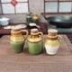 thumbnail image 5 of Casa de muñecas 1:12 Cerámica Ollas Vajilla Tarro de condimentos Latas Decoración de cocina Verde 3.6cm, 5 of 7