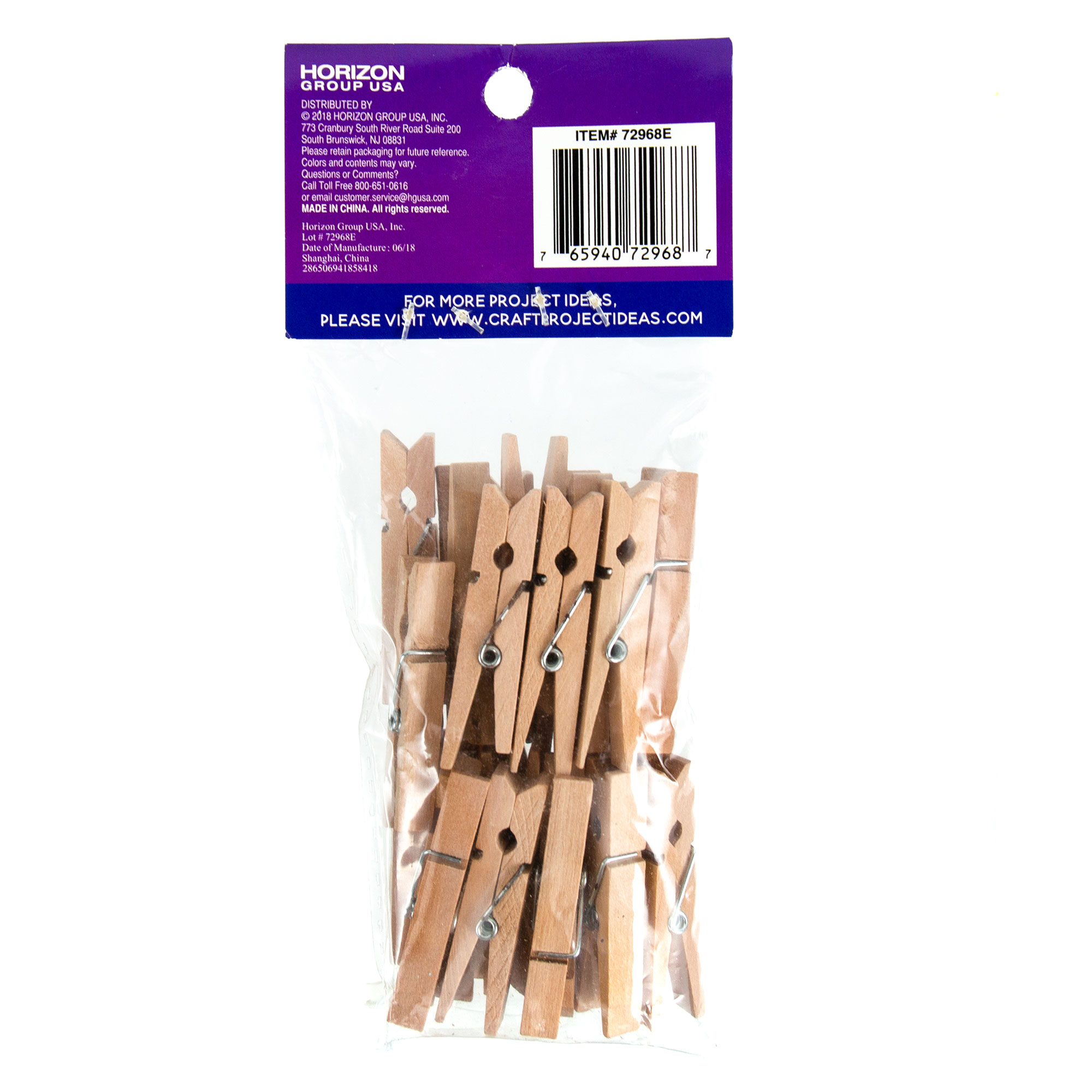 Go Create Small Wooden Clothespins, 24-Pack Small Wood Clothespins - image 4 of 4