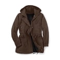 thumbnail image 2 of Woman Within Plus Size Fleece-Lined Taslon Anorak, 2 of 6