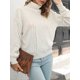 thumbnail image 2 of Suéter de mujer con cuello alto y cable, suelto, informal, 2 of 8