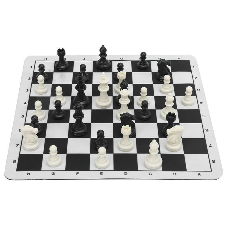 Chess SetLarge Plastic Chess Set with ChessboardInternational Standard Chess  Competition King, International Standard Game Competition Large Plastic Set  Targets & Accessories