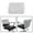 White, variant on 1×Chair Back Cover For Back of Chair In Hairdressing Hair Salons 48 x 43cm Black