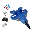 thumbnail image 2 of Avión RC, Planeador de Juguete con Giroestabilizador, Espuma, Recargable, Juguete, Avión de Control Remoto para Principiantes. Azul, 2 of 9