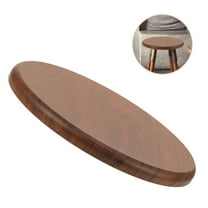 SOPOTUTU Solid Wood Stool Seat Brown Elegant Round for Daily Use