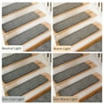 thumbnail image 6 of Pure Era 8" x 30" Carpet Stair Treads Protector Cover Indoor Non Slip Self Adhensive Tape Free (Dark Gray,Set of 14), 6 of 11