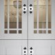 thumbnail image 5 of 2 Pcs Ceramic Drawer Handles Metal Cupboard Handles Vintage Retro Flower Pattern Door Handle, 5 of 5