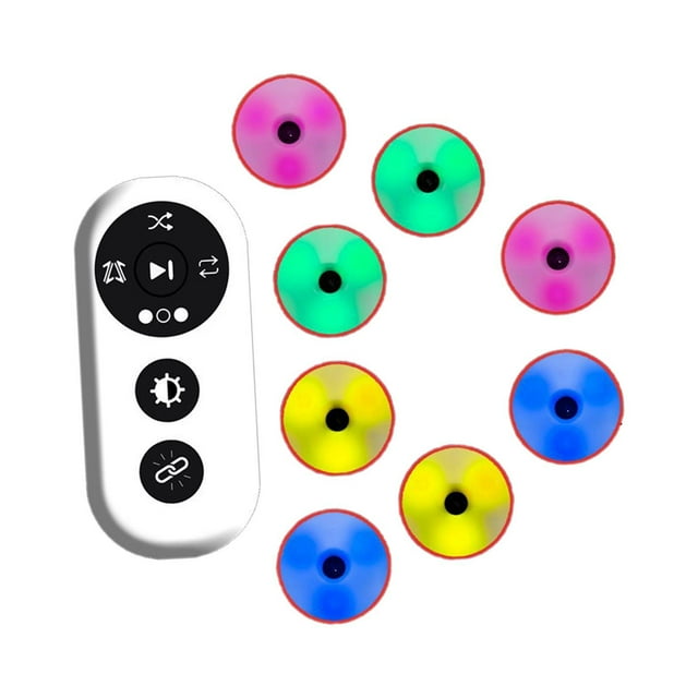Luces de entrenamiento de reacción de 8 piezas con 4 luces LED de agilidad deportiva de coordinación, lámpara de entrenamiento para jugadores de fútbo