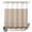 Brown, variant on No Hook Shower Curtain, Green Floral Shower Curtains for Bathroom with See Through Top Window, Spring Flowers Waterproof & Washable Bath Curtain Stand Up Stall 36"x72"