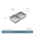 thumbnail image 5 of Moen GS20264 2000 Series 32-3/8" Undermount Double Basin Stainless Steel Kitchen Sink -, 5 of 5