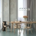 thumbnail image 3 of Hunter - Astwood 5-light Brushed Nickel, Large Chandelier, Dimmable, Caged Style, Linear Shaped, for Bedrooms, Dining, Living Rooms - 48012, 3 of 10