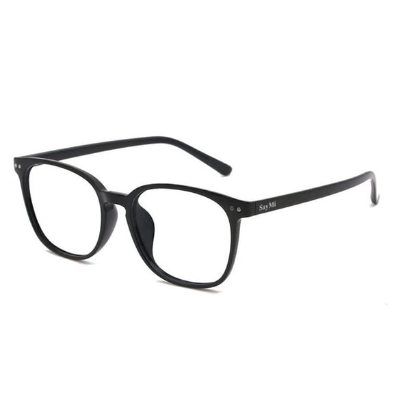 SayMi Eyeglasses, 2 Pack Reading Glasses for Men Spring Hinges Classic Readers Black Frame  2.50