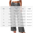 thumbnail image 4 of Yertdoel Pajama Pants Women Unisex Fashion Printed Elastic Waist Wide Leg Casual Sleep Pants Drawstring Comfy Lounge Bottoms with Pockets, 4 of 7