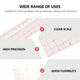 thumbnail image 3 of SHISUYAN 1pc Sewing Measuring Rulers Sleeve Clothing Yardstick L-Square Cutting Ruler, 3 of 8