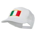 thumbnail image 2 of Youth Italy Flag Embroidered Foam Mesh Back Cap - White OSFM, 2 of 5