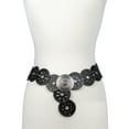 thumbnail image 3 of No Boundaries Women's and Women's Plus Boho Concho Belt, Black, 3 of 3