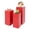 Red, variant on ToppiJoy 3 PCS Metal Square Display Pedestal Stand, Cuboid Pedestals Display Plinth Pillars for Birthday Party Wedding (Red)