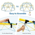 thumbnail image 6 of Spaco 10 Feet Kids Dome Climber, Climbing Dome with Swing and 800 Lbs Load Capacity for Garden Yard, Kids Play Equipment for Outdoor, Multicolor, 6 of 8