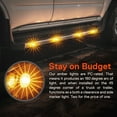 thumbnail image 4 of 2pc 3/4" Round DOT P2PC Amber LED Bullet Clearance Marker Lights for Trailer, 4 of 8