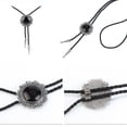 thumbnail image 3 of Lazo del Bolo Vaquero Yinane Vintage Plata Girasol Negro, 3 of 6