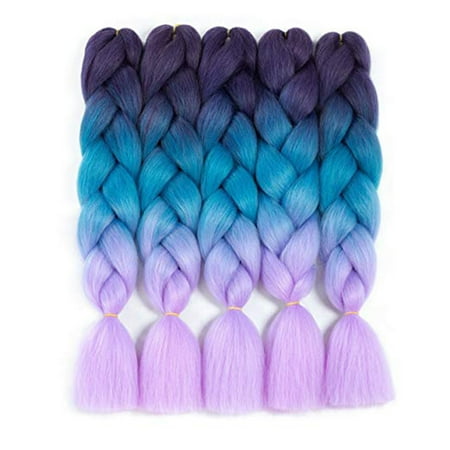 Nk Beauty 5pcs 24 Jumbo Braiding Hair Extensions High Temperature