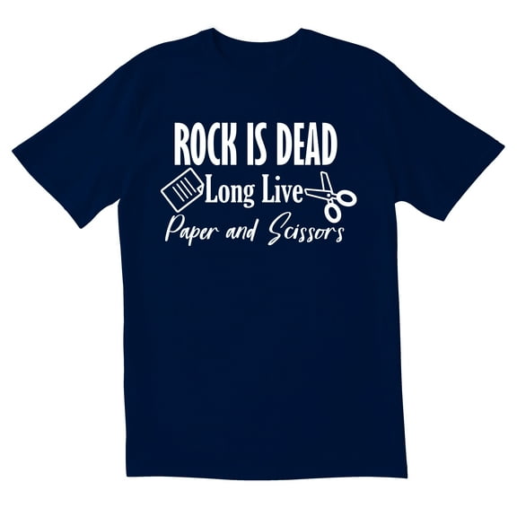 TotallyTorn Rock Is Dead Novelty Sarcastic Funny Men's T Shirts