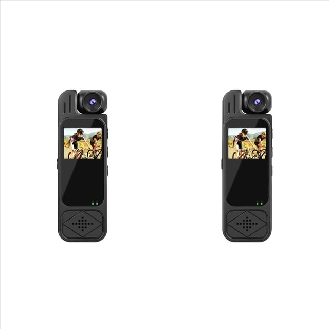 2X Mini Cámara HD 1080P - Videocámara Digital Portátil con Visión por Infrarrojos, Videocámara Deportiva Compacta DV, A