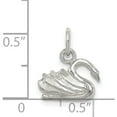 thumbnail image 3 of Sterling Silver Swan Charm Solid Casted Polished Vibrant Breathtaking Enchanting Ideal for collectors and jewelry lovers, 3 of 4