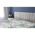 thumbnail image 5 of Ambesonne Floral Fitted Sheet, Bouquet Art of Spring Floral, Queen Size, Green Pink and Lavender, 5 of 5