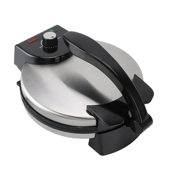 Roti Maker Machine, Electric Crepe Maker 10in Knob Temperature Control for Kitchen