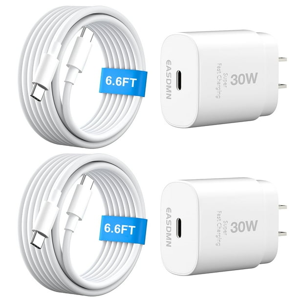Cargador Gan Usb C De 30 W Para IPhone 15 De Carga Rapida, A | Envío Gratis